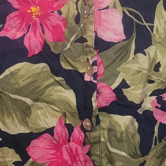 Caribbean Joe Floral Tropical Top - Picture 4 of 4